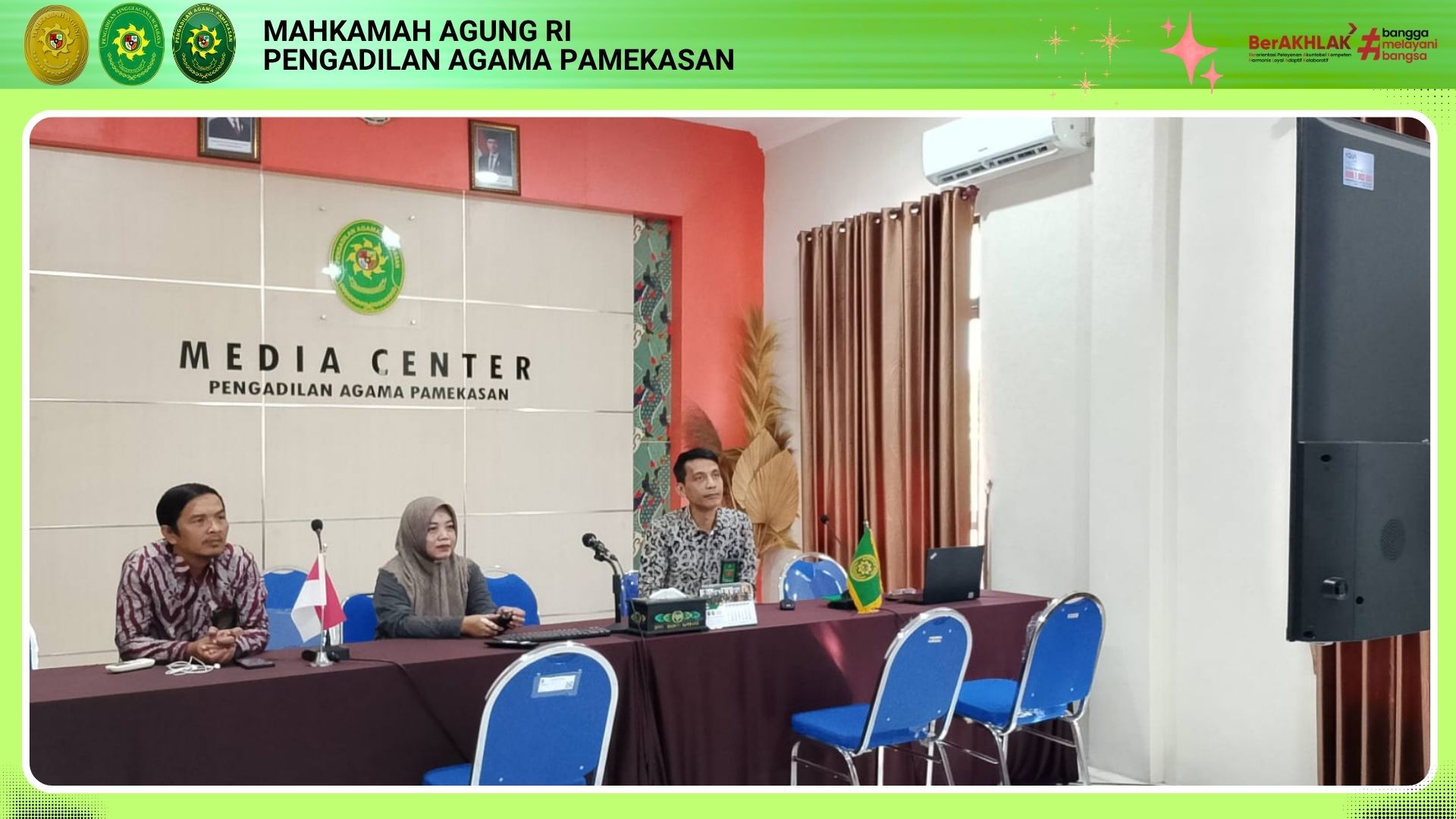 Tingkatkan Layanan Publik. PA Pamekasan Ikuti Internalisasi Inovasi Unggulan PTA Surabaya